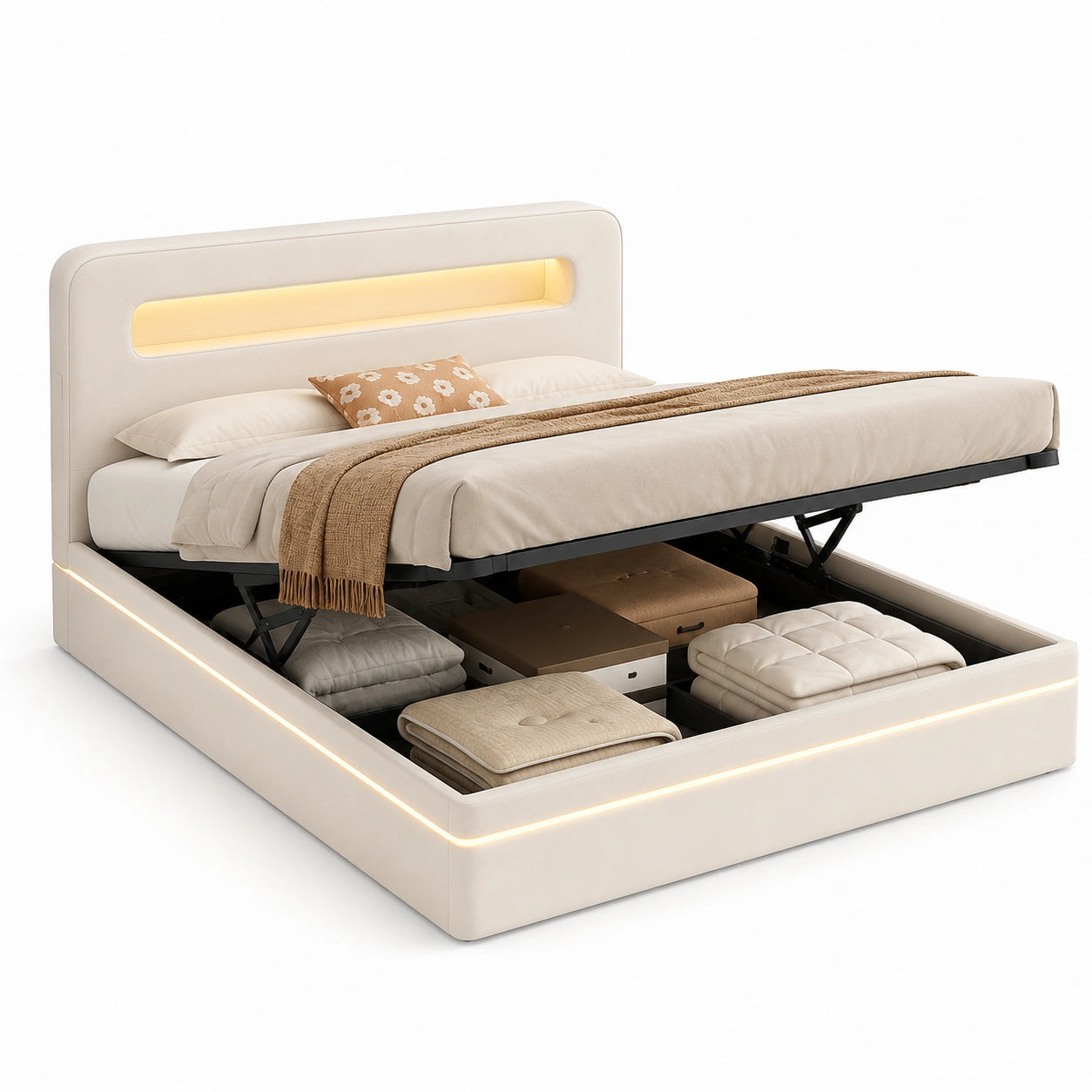 lit-coffre-160x200-cm-avec-eclairage-led-velours-beige-sommier-a-lattes-et-rangement-fwsaqr7415ww