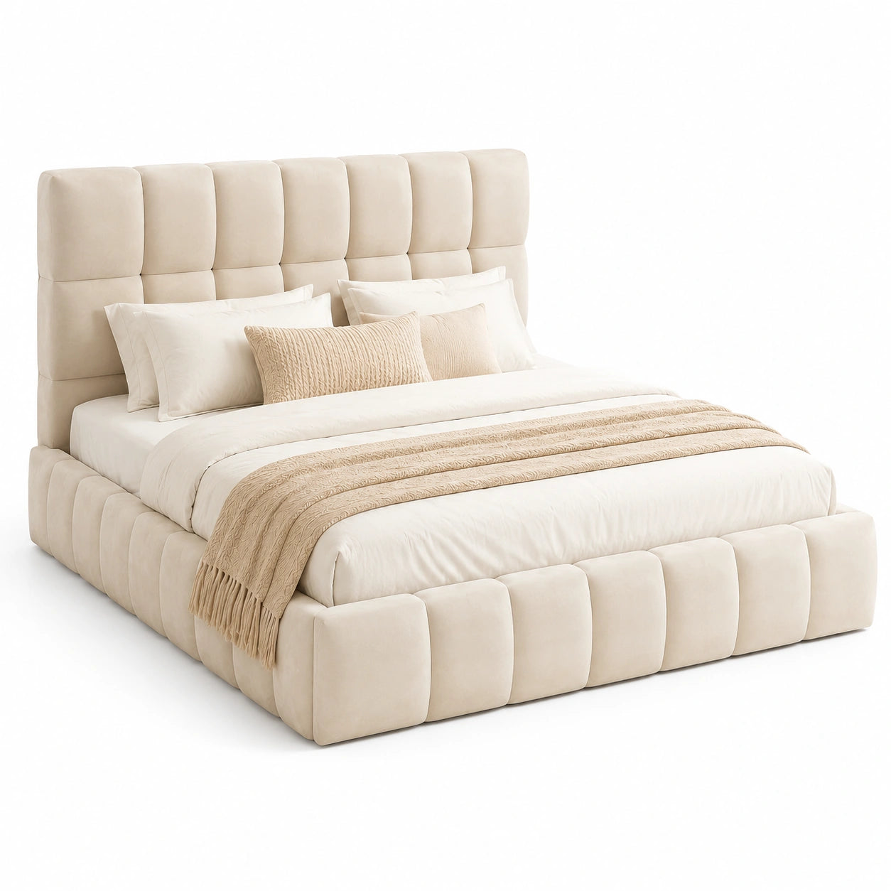 lit-double-moderne-140x200-cm-avec-dossier-moelleux-et-sommier-a-lattes-velours-beige-myfurb7366up