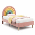 lit-d-enfant-90x200-avec-tete-reglable-arcenciel-velours-rose-ltlwel7326df